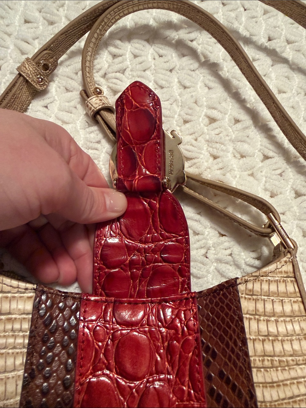 EUC Brahmin Marley Multi Westlake Leather Crossbody - Picture 3 of 14
